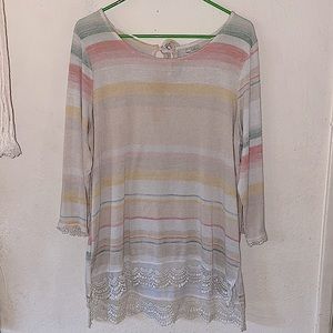 LC boho lace tunic
